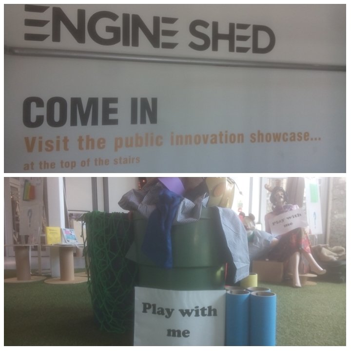 Bristol52's tweet photo. The @EngineShed_BB showcase amazing local causes, currently featuring the wonderful @ScrapstoreBrist #Junction14 https://t.co/2LNH4rmG4c