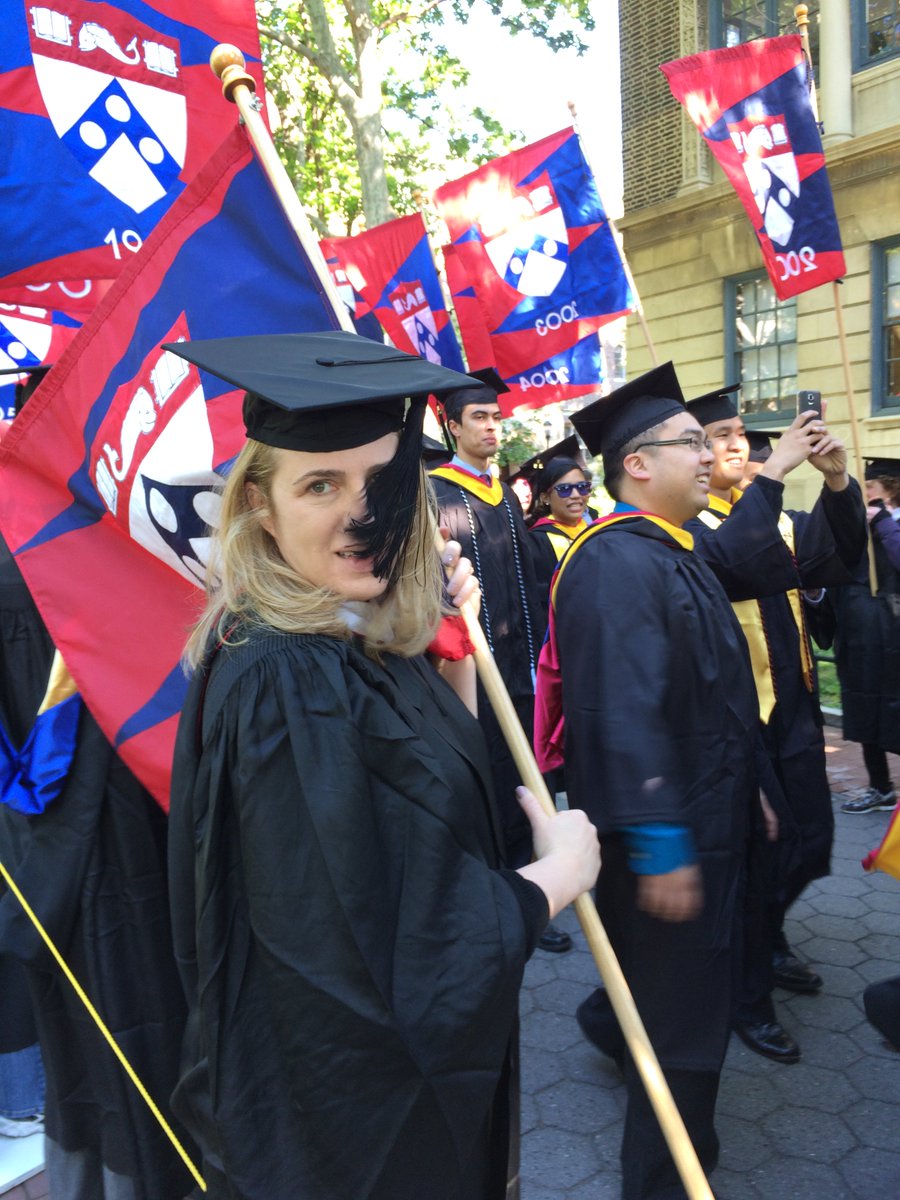 cwaxler's tweet photo. Doing a really great job representing at #PennGraduation https://t.co/QdU2qVuwGt