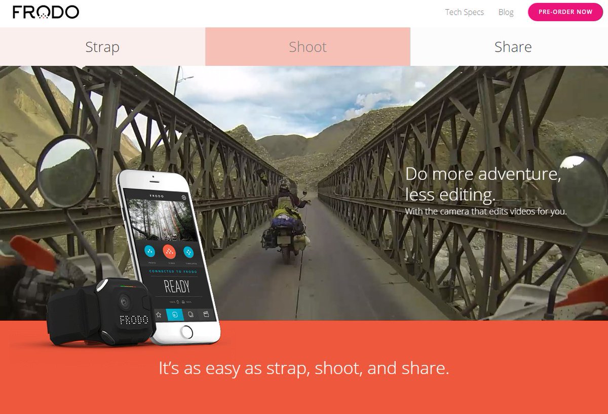 .<a href="/FrodoCam/">Frodo by NexGear</a> - the most intelligent #adventure #camera. frodocam.com #physed #pegeeks #outdoorlife