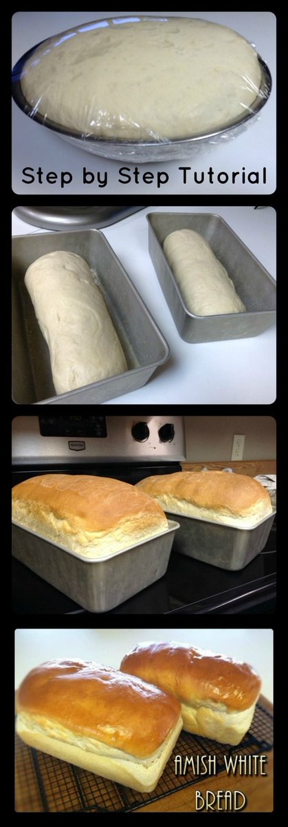 BakingHacks's tweet photo. Amish White Bread Step by Step photo tutorial 6 simple ingredient and you have your own homemade bread!... https://t.co/lfuBACKtNj