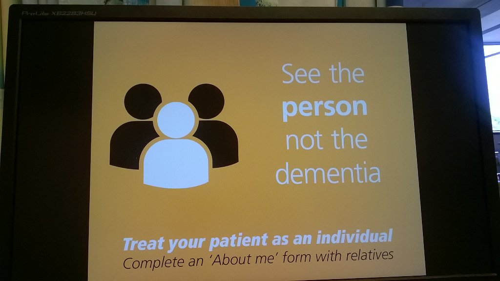 saradeakin1's tweet photo. @NUHNursing @suehaines1 the importance of treating people with dementia as unique individuals at NUH #DAW2016 https://t.co/j77v0kGzsZ