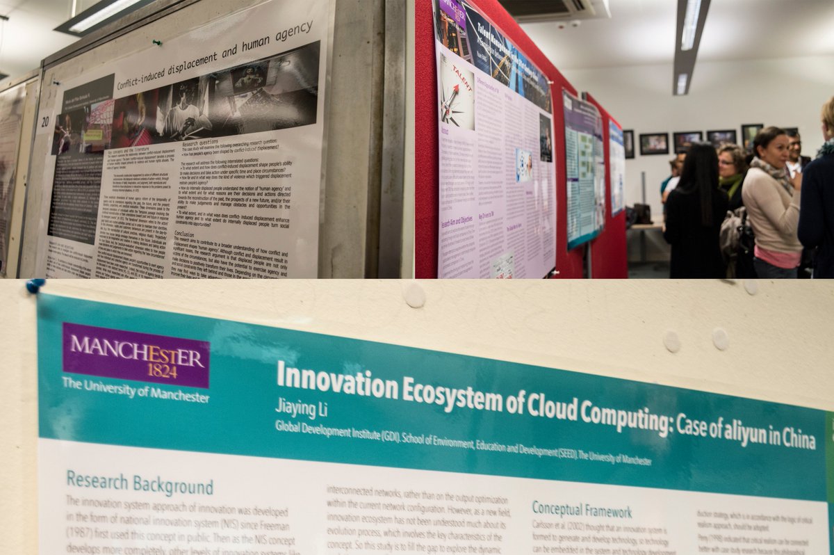 GlobalDevInst's tweet photo. Some great posters by our 1st year PhD researchers as part of the #seedconf https://t.co/5DaQrb42Vc