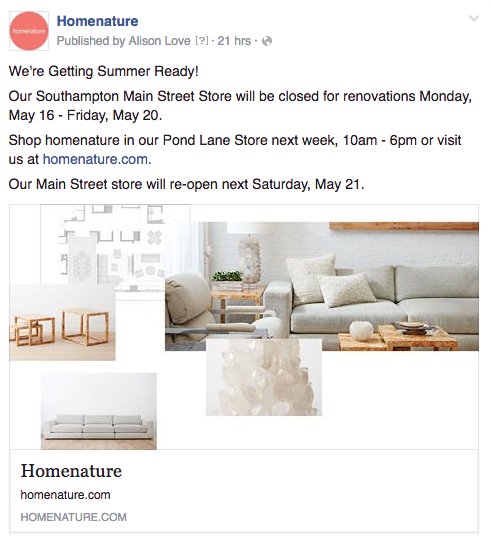 We're Getting Summer Ready! Our Southampton Main Street Store will be closed for renovations! Shop Pond Lane!