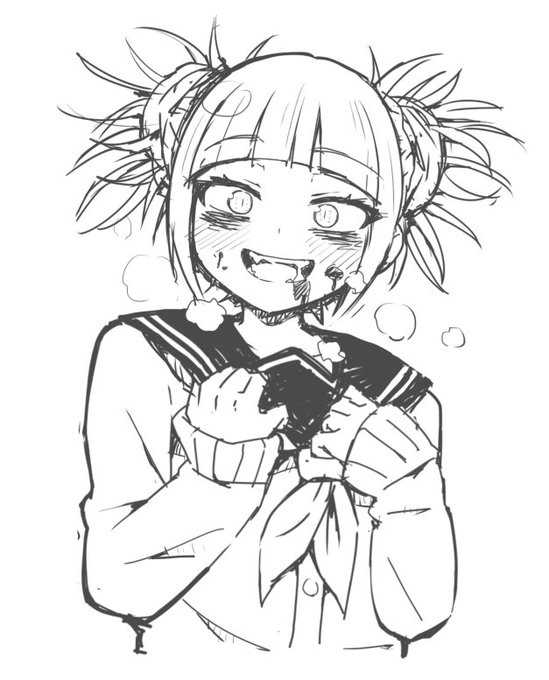 ヒロアカ最新巻まで読み終わった!この子サイコかわいい!という感じでトガちゃんらくがき 