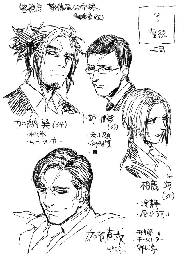 考えちゃった…4人も…巽は企画に居たキャラですが、名前・ビジュアル・性格・属性引継ぎで、人物としては別物です。 