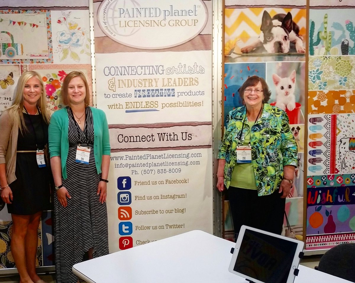 Come visit us at <a href="/surtex/">SurTex</a> booth 322!!! #PaintedPlanet #surtex #artlicensing #licensing #artsource #design #nyc