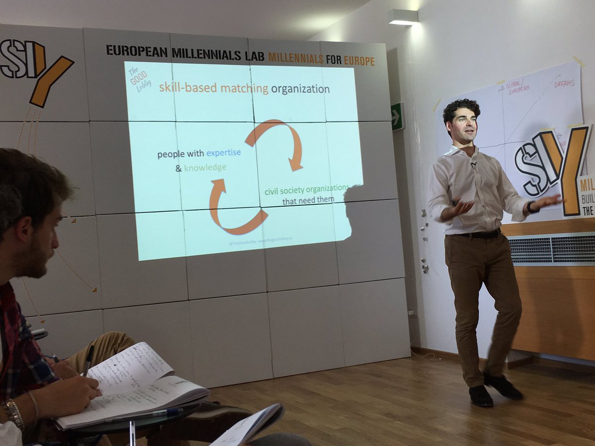 PirisiLuca's tweet photo. How can we have an impact in our society? The Good Lobby is a powerful option @siylab @alemannoEU #siylab #EU https://t.co/sr3sx9IWNf