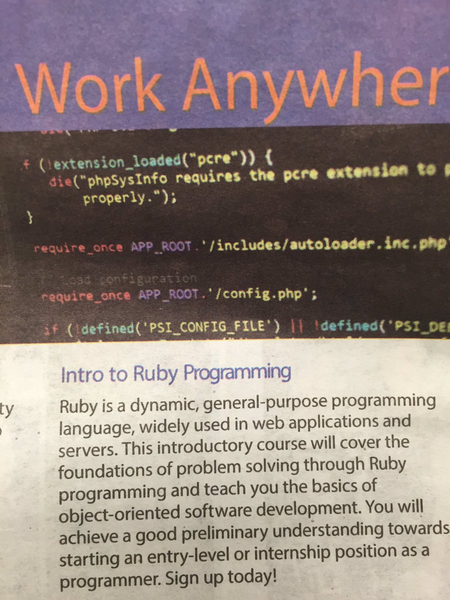 ReneMerino's tweet image. When they advertise Ruby using a stock photo of PHP 😂 #doYouEvenCodeBro