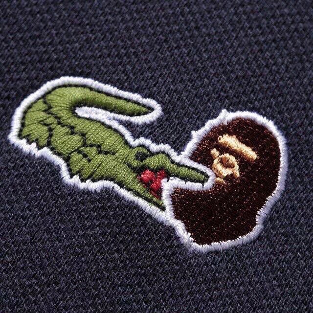 InternJonnie's tweet photo. Lacoste x Bape https://t.co/x7zyyFNv8b