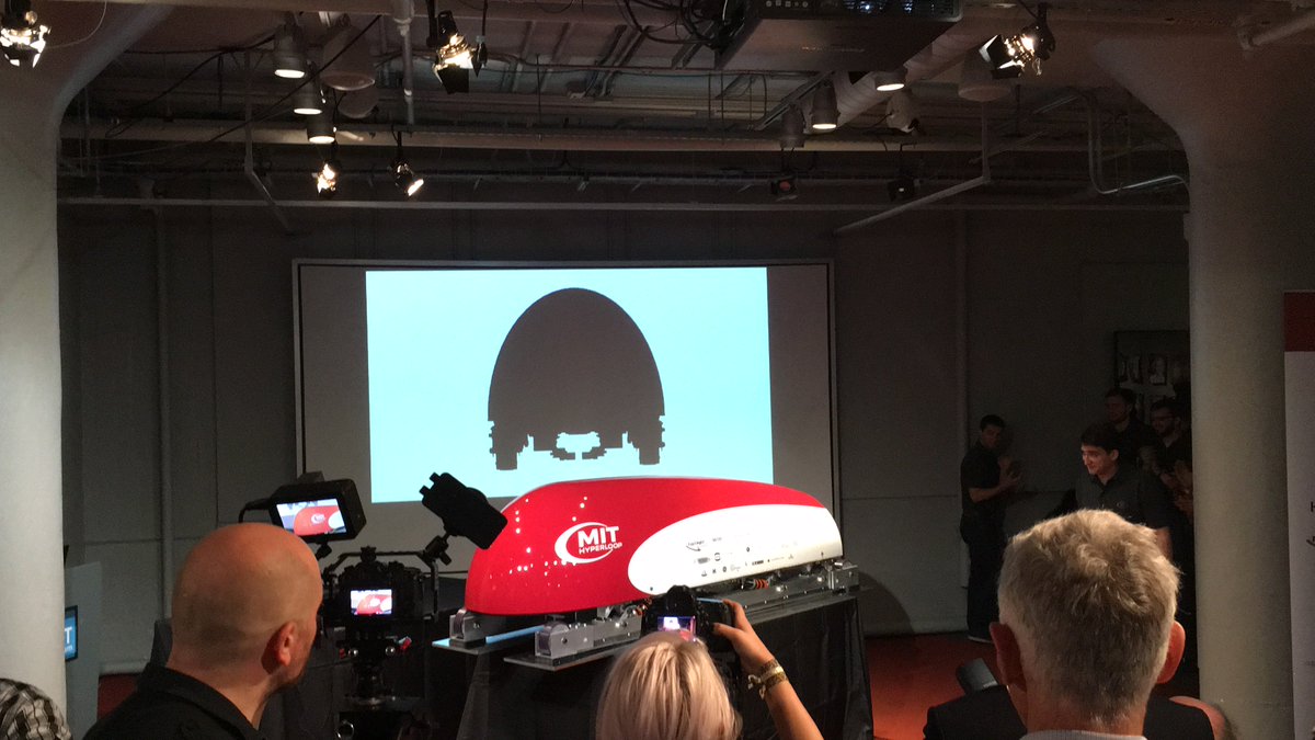 LocusBot's tweet photo. Congrats to the @MITHyperloop team on their big unveiling! #madethepod https://t.co/HiOSQXCZ8G