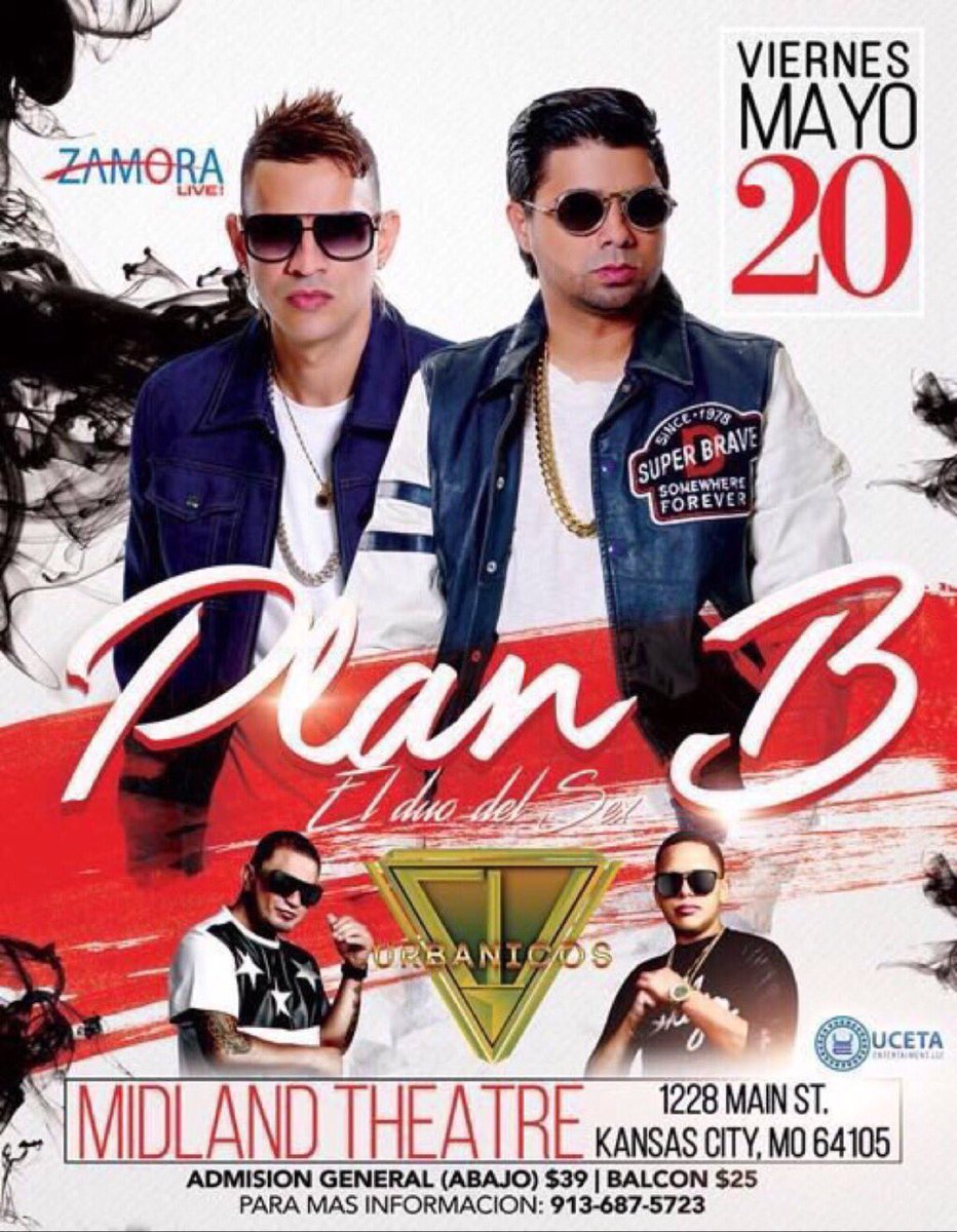 Este Viernes #planb rompiendo tarima en Midland Theatre en el 1228 Main St en Kansas City, MO #loveandsextour2016