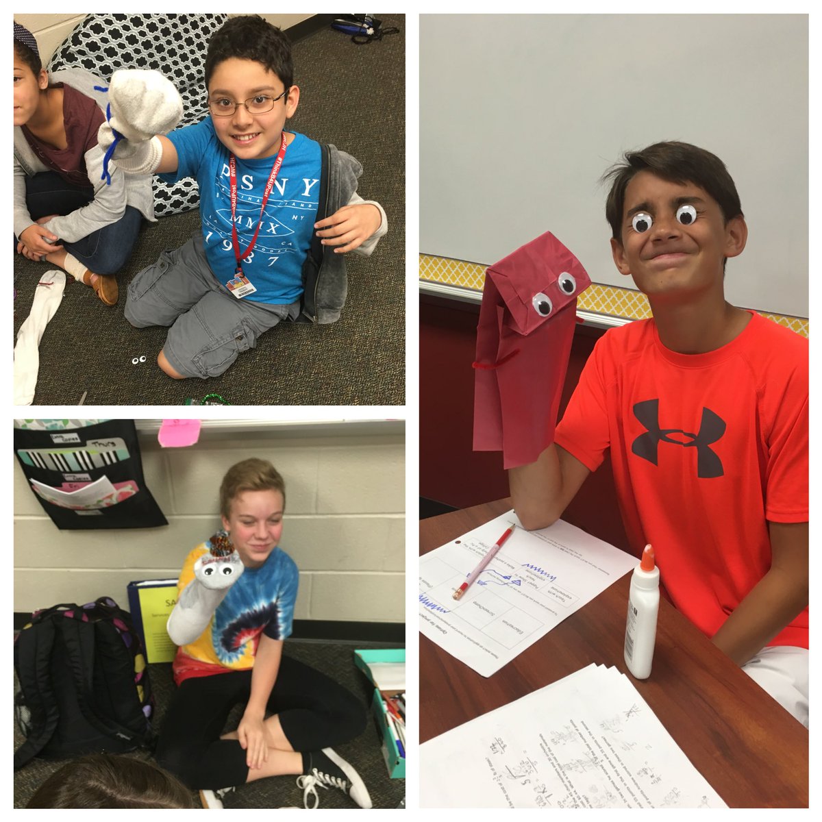 MsToniKean's tweet image. Excited to see our puppets in action for our end of year project, bet they can teach us some great math! #wcjhmath