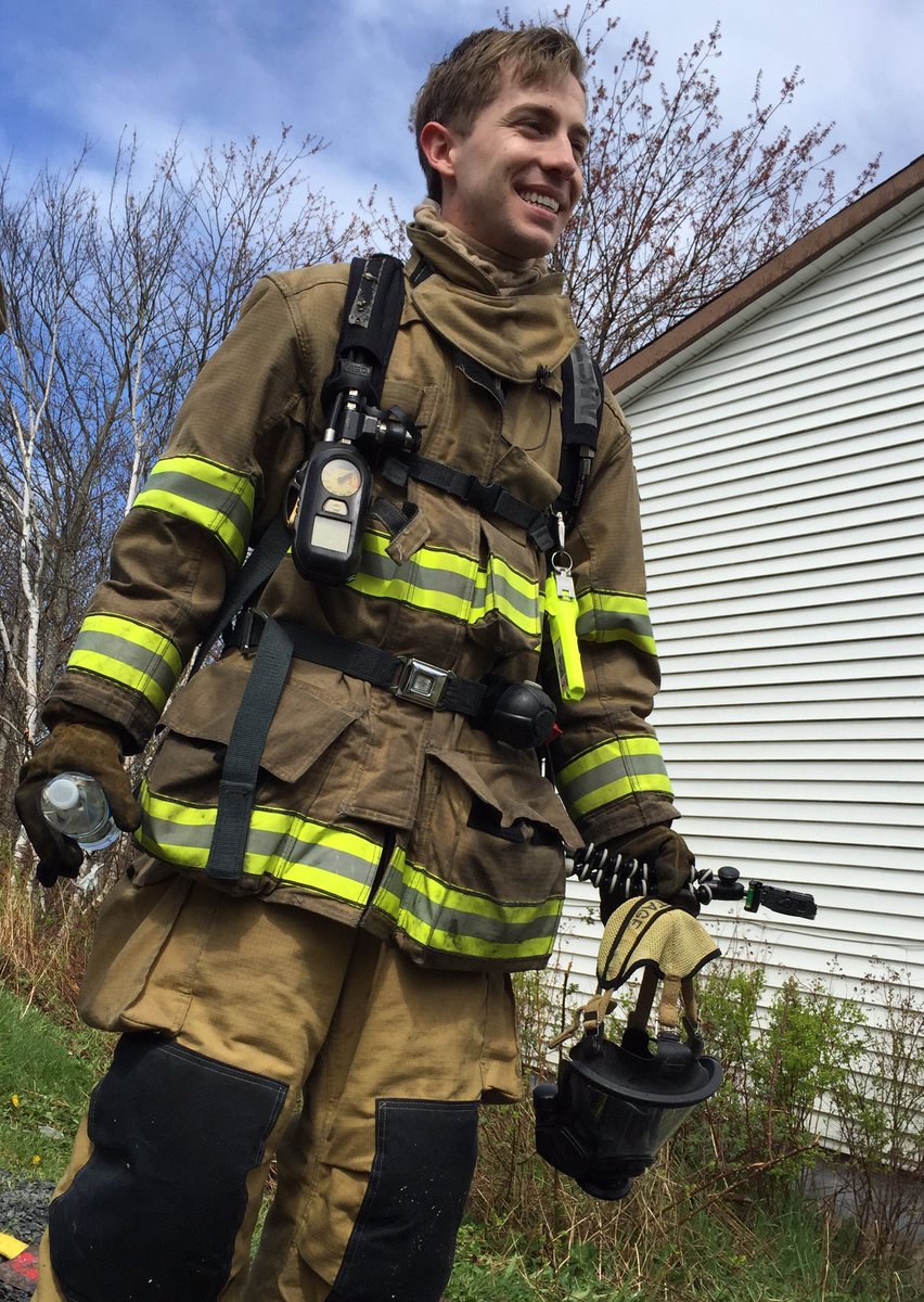JSadiCBC's tweet image. Following firefighter trainee Brett Ruskin...wait...what? @Brett_CBC #cbcns