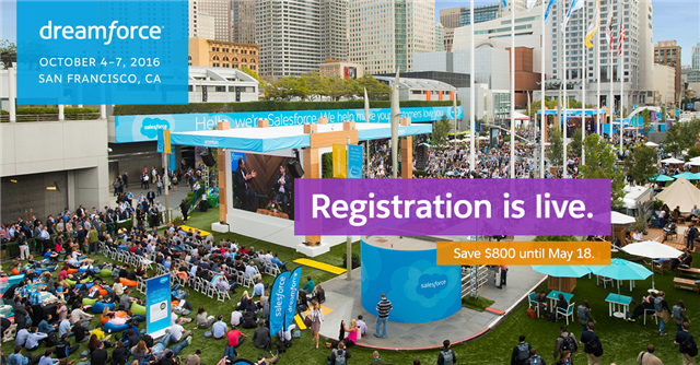 SucSaaS's tweet photo. Yes! #DF16 registration is open—sign up now &amp; get ready for the most epic @Dreamforce ever https://t.co/C9NbhLnbVK https://t.co/62FEE9BxSz