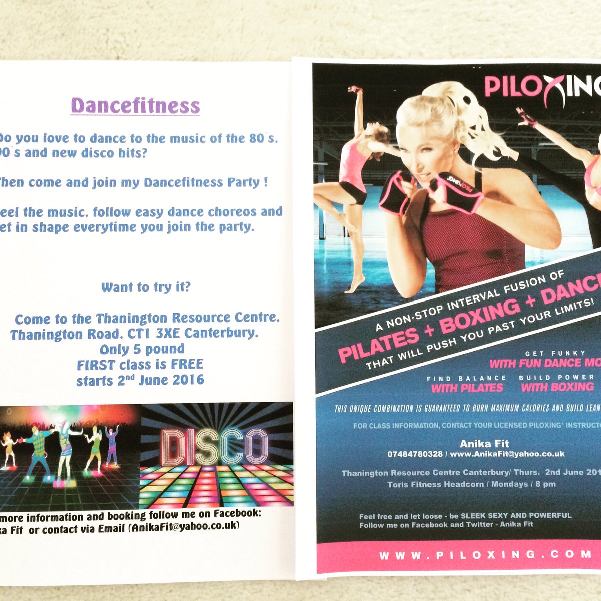 New classes in june <a href="/HappyCentre/">Thanington NR Centre</a>   Come and join me 😊