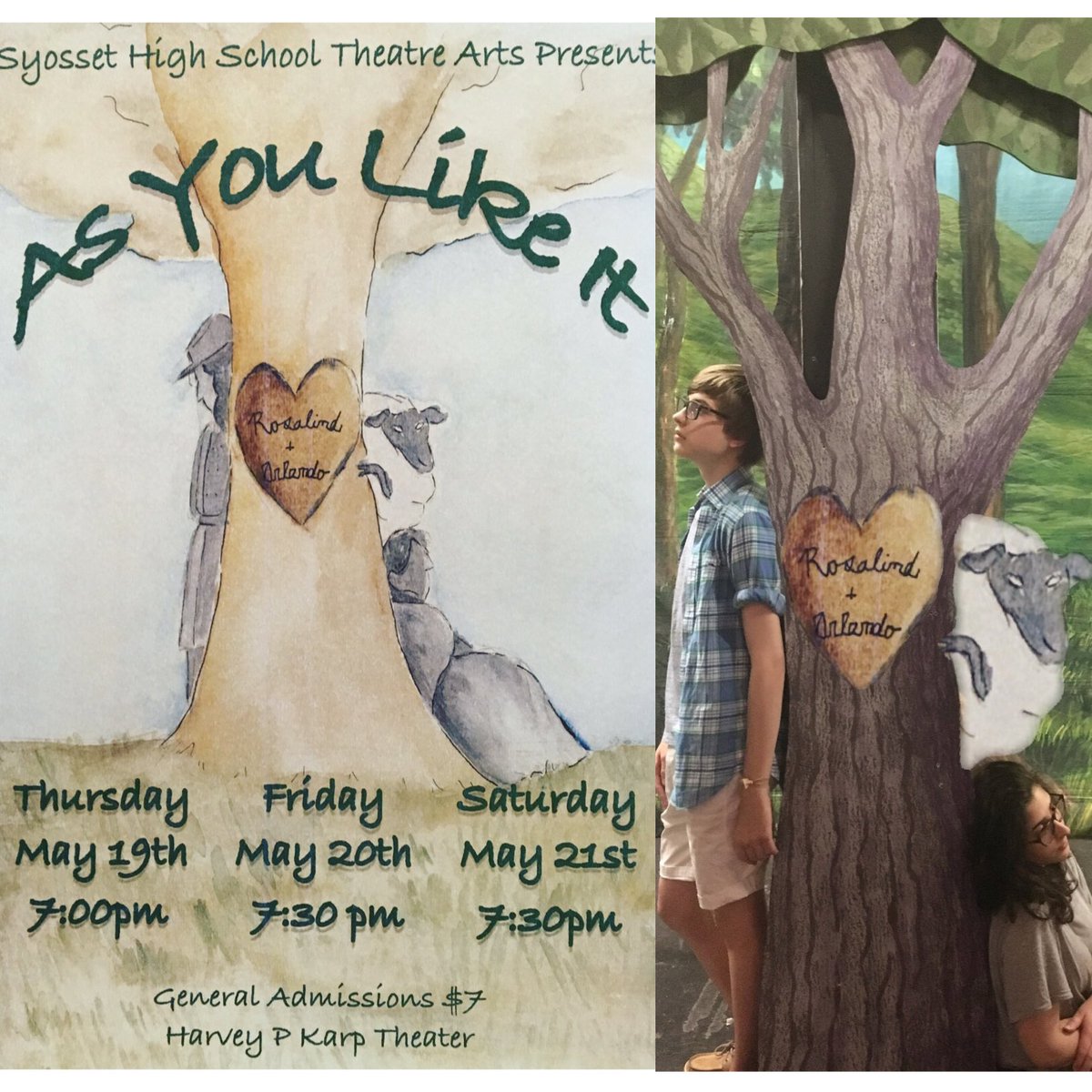SyoACT's tweet photo. Come see As You Like It this:
Thursday (5/19) at 7pm
Friday (5/20) at 7:30pm
Saturday (5/21) at 7:30pm https://t.co/NcIpXGnzad