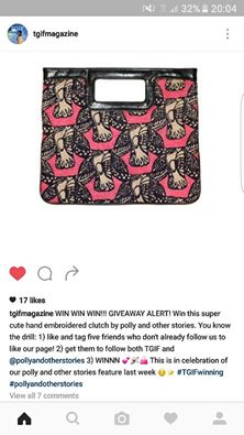 pollyandstories's tweet photo. Giveaway time! Follow us and @TGIFmagazinePK now to win this gorgeous @pollyandme #bag #giveaway #luxe #madefair https://t.co/e6pi1x4kUq