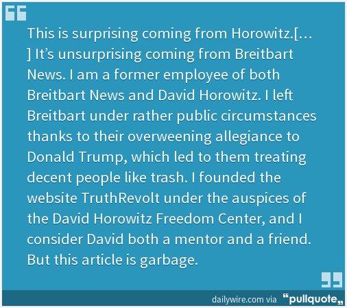 benshapiro's tweet photo. Breitbart, ‘Renegade Jews,’ And The Anti-Semitic Wing Of The Trump Movement | Daily Wire https://t.co/jiQx1lnFhG https://t.co/GanF2HwTgZ