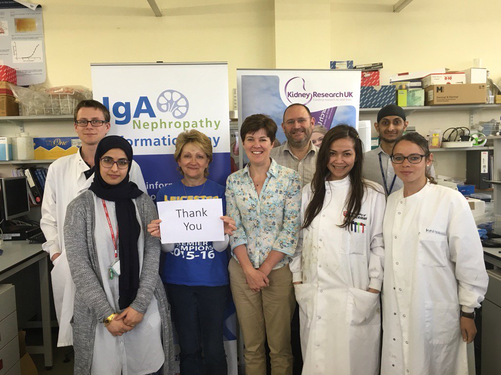 IgAN_JBarratt's tweet photo. A big thank you to @Kidney_Research for all the funding of #igan research in Leicester &amp; #ukiganpatientday2016 https://t.co/kaadGFDpXp