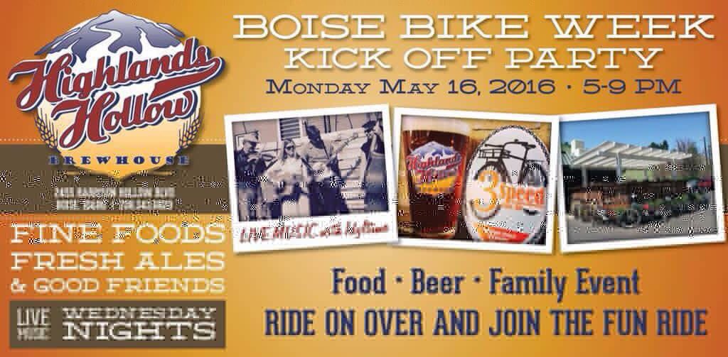 HighlandsHollow's tweet photo. Rain or shine we are ready for a party! Celebrate the kick off of Boise Bike Week today 5-9. #boisebikeweek #party https://t.co/E8lesHEkRv
