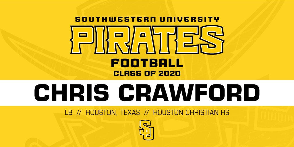 SUPiratesFB's tweet photo. SUFB welcomes #HTown LB Chris Crawford @MustangsHC #APiratesLife16 #BeSouthwestern https://t.co/cY6JxReBKs