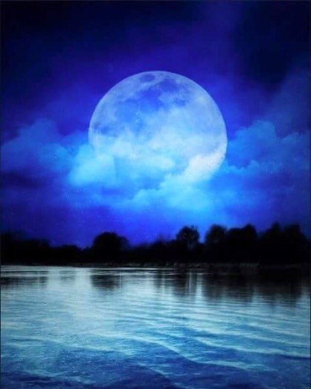 “"@shfly3424: blue moon 🌖 #bluemoon #ELF #goodnight https://t.co/...