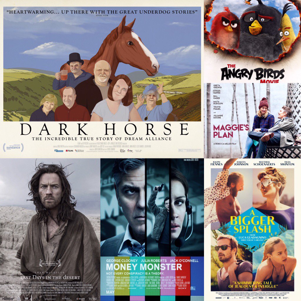 jee00's tweet photo. #MaggiesPlan C+/#ABiggerSplash B+/#MoneyMonster C/#DarkHorse B-/#AngryBirds B/#LastDaysInTheDesert B #ReelReportCard https://t.co/xPV3S84mCM