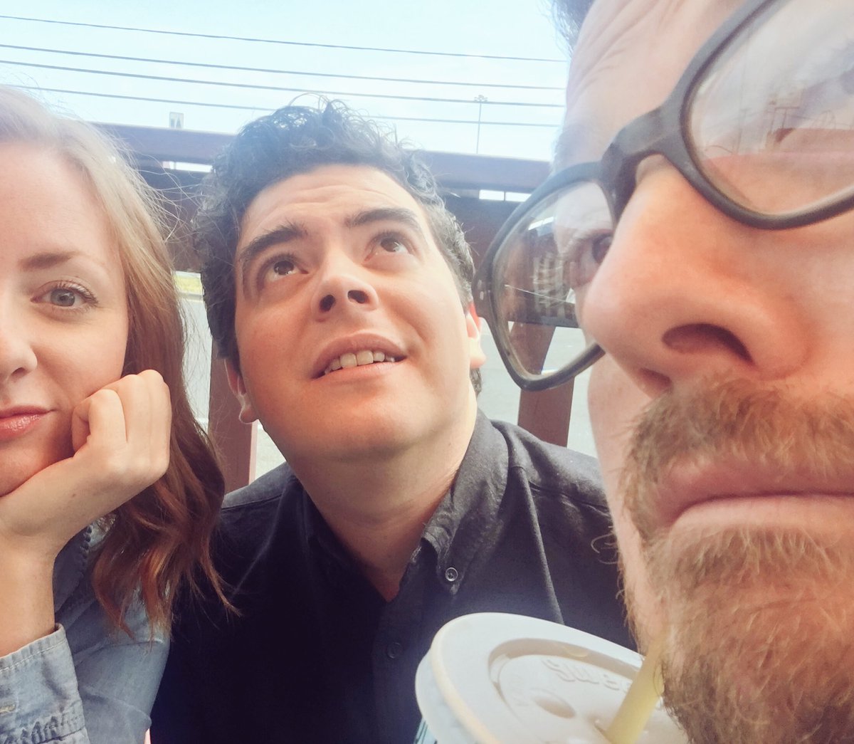 The_Daybreaks's tweet photo. a not great photo of a really great lunch at @bajaburrito #bandfuel @KalebTJones @Heather_Bond @acousticdefacto https://t.co/aKqxkpAOp2