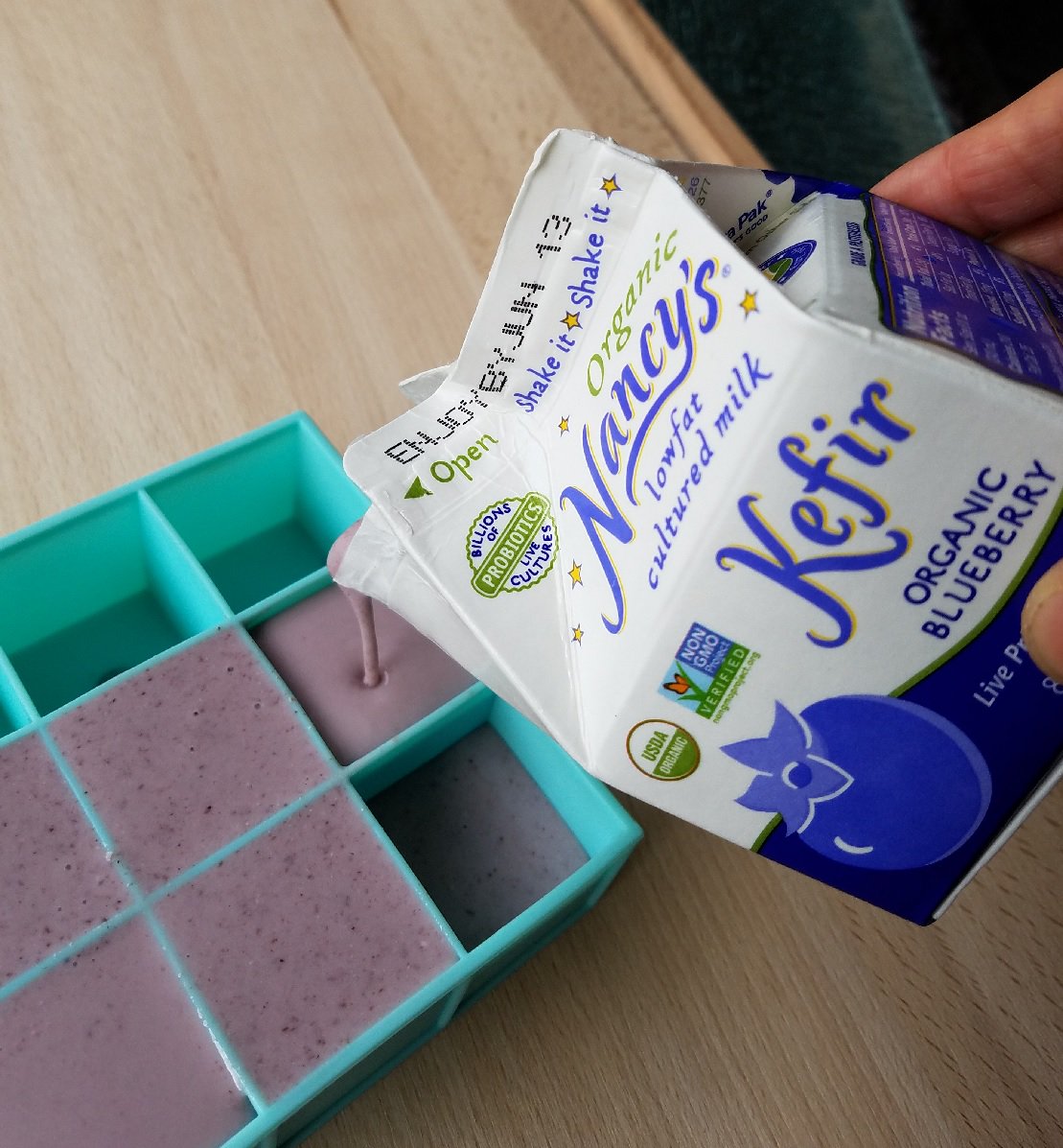 Freeze #kefir "ice cubes" &amp; add them to your #smoothies to keep them cold, with a creamy milkshake-like texture.