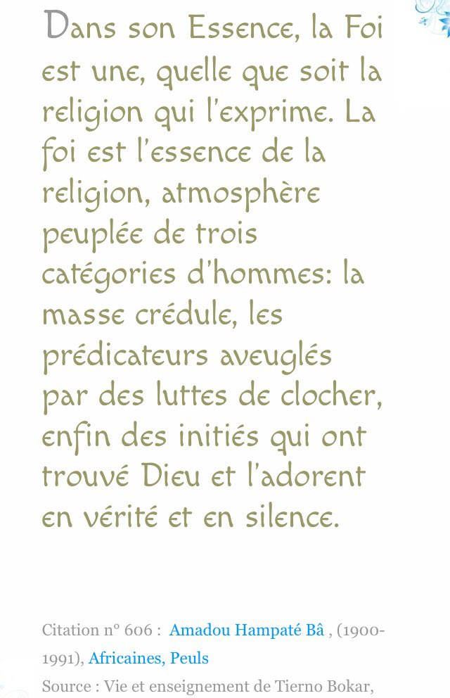 𝕆ℂ𝕆𝕞𝕒𝕣 25eme Anniversaire Deces Amadou Hampate Ba Citation Du Sage De Bandiagara T Co Lgth9vzp9v Twitter
