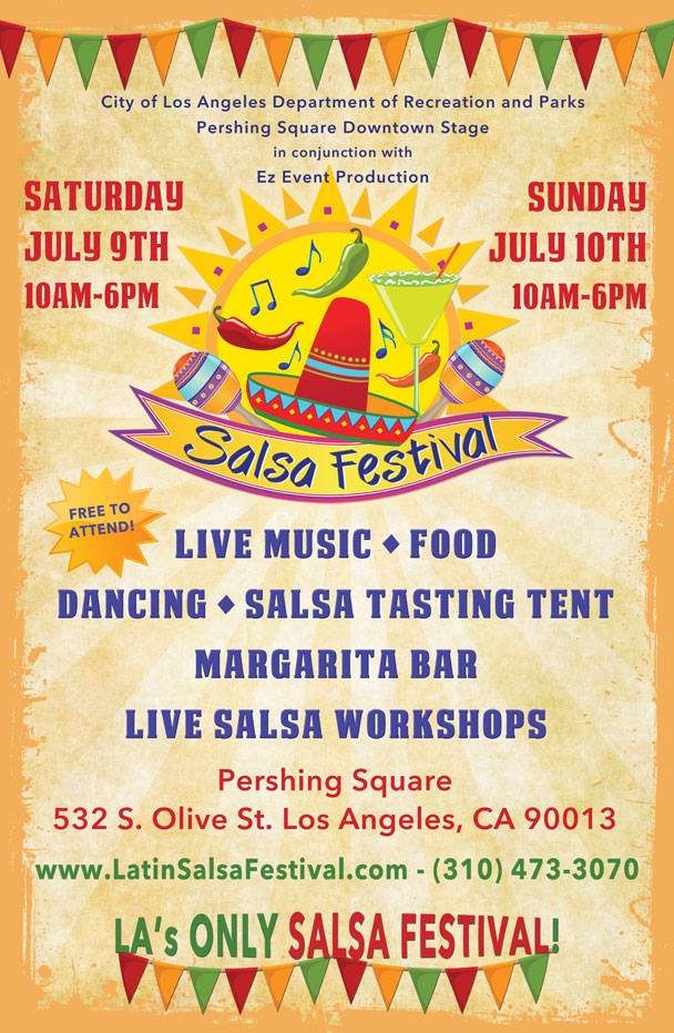 Salsa Festival coming soon to <a href="/PSDowntownLA/">Pershing Square LA</a>! #LosAngeles #DTLA #mydayinLA #discoverLA #salsa #festival