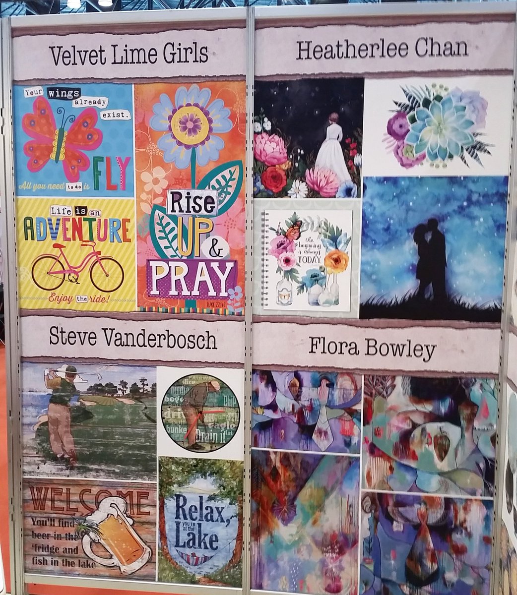 Stop by #Surtex Booth 322 to see portfolios from these artists! @surtex @ladypoppins <a href="/ItsVelvetLime/">Velvet Lime Designs</a> <a href="/florabowley/">Flora Bowley</a>