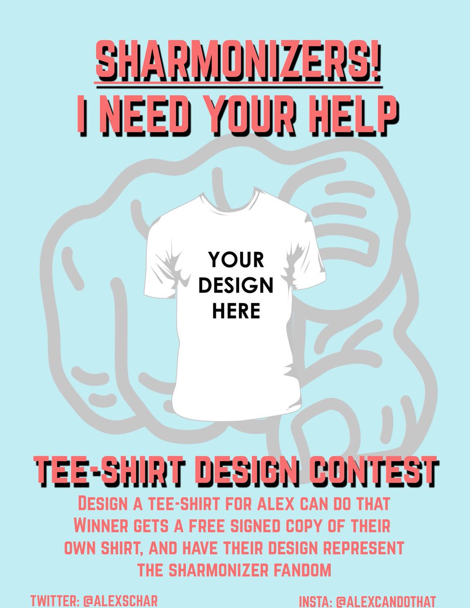 AmeiLivia's tweet photo. Help me design a T-shirt for our fandom! #alexcandothat #ACDTShirtContest https://t.co/F7zQPR1ylU