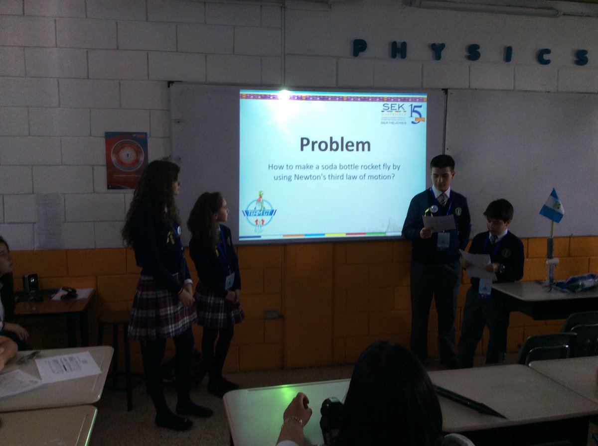 SEKQuito's tweet image. SEK Guatemala presenting their rocket project. #InterSEK2016 #SerMejores