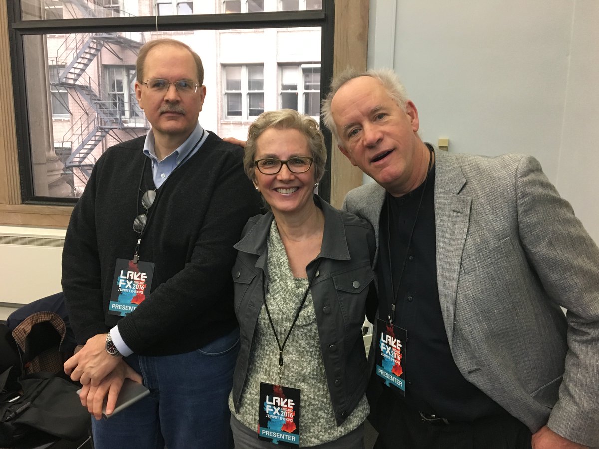 JSCashWriter's tweet image. Hanging with #IWOC's other "STs", David Steinkraus and Laura Stigler, presenting at #LakeFX conf in Chgo May 14