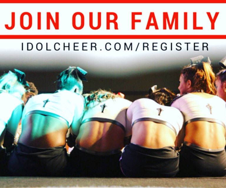 IDOLcheer's tweet photo. Join our IDOL FAMILY! Register for an evaluation at https://t.co/YhFkWYrF1Z #IDOLCHEER #IDOLFAMILY https://t.co/PWjlFQFV5V