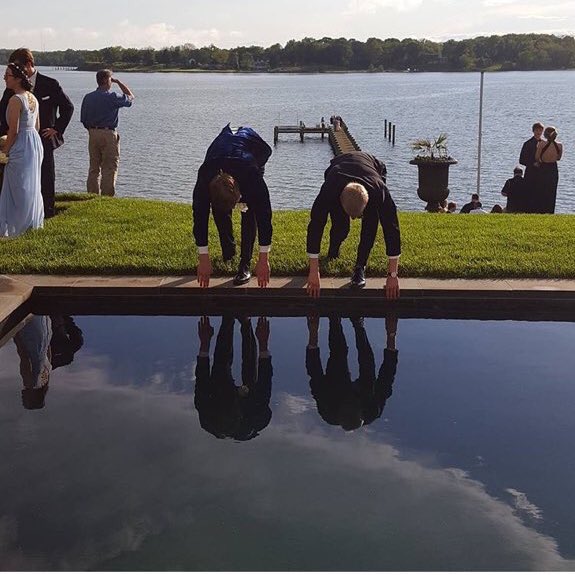Swimmin101's tweet photo. "When swimmers take on prom, we always find a place to swim". https://t.co/pq1MQ7Gqeq