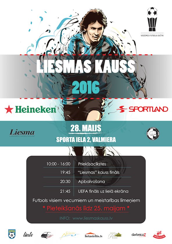 Uzsitīsim futbolu? Priecāsimies, ja ikgadējiem futbola svētkiem pievienosieties arī jūs. <a href="/LiesmasKauss/">Liesmas Kauss</a> 28. maijā!