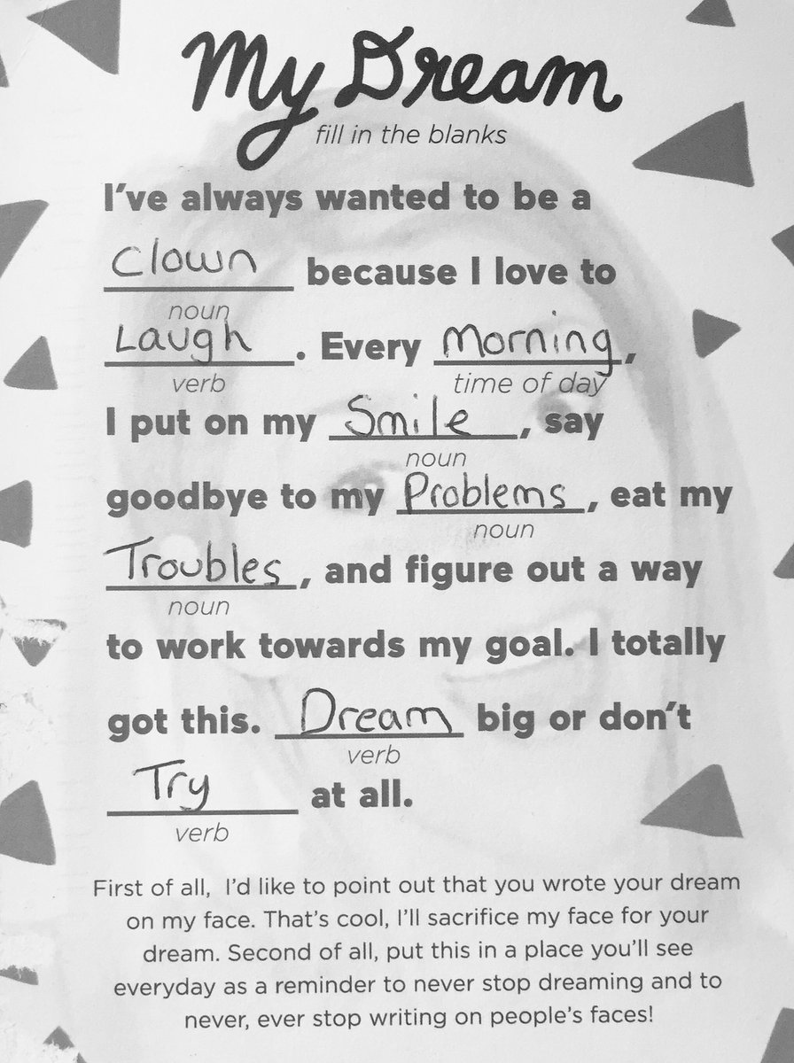 partyhelbig's tweet image. Hey @gracehelbig I followed your instructions and wrote my dream on your face! #WritingWithGrace @ATTHelloLab