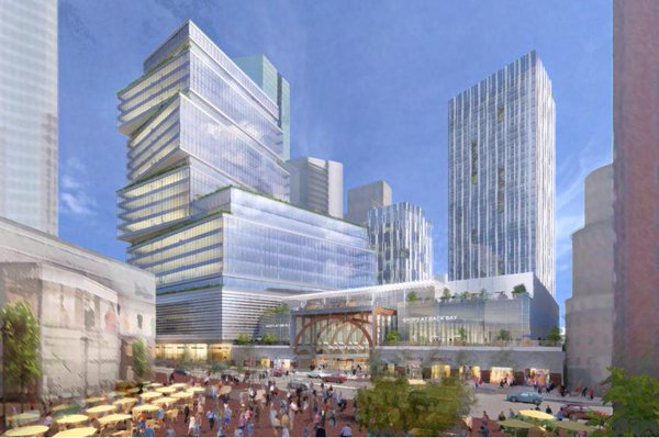OnlyInBOS's tweet image. By 2017, construction will begin on redeveloping #MBTA Back Bay station to include a 26 &amp;amp; 34 story buildings.