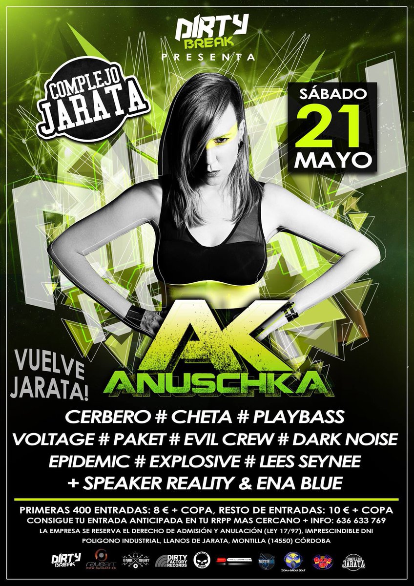 SpeaKerReality's tweet photo. El Sabado toca Montilla (Cordoba) @ Sala Jarata,no falteis...

🔥🔥🔥 https://t.co/K62SpzQifu