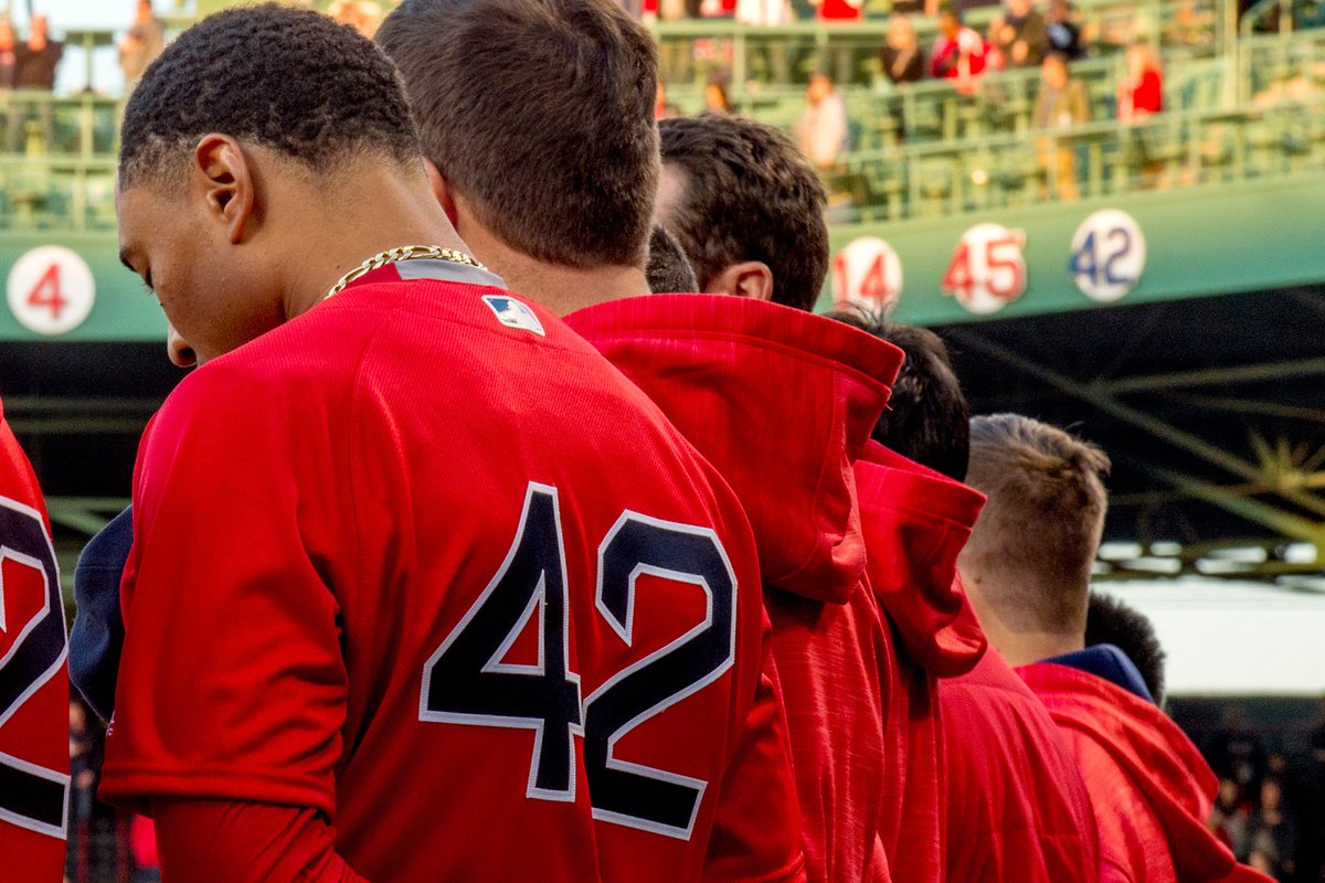 1 HR Left! Take home one of the specialty “42” <a href="/RedSox/">Red Sox</a> jerseys, bid while you still can! bit.ly/42Auction
