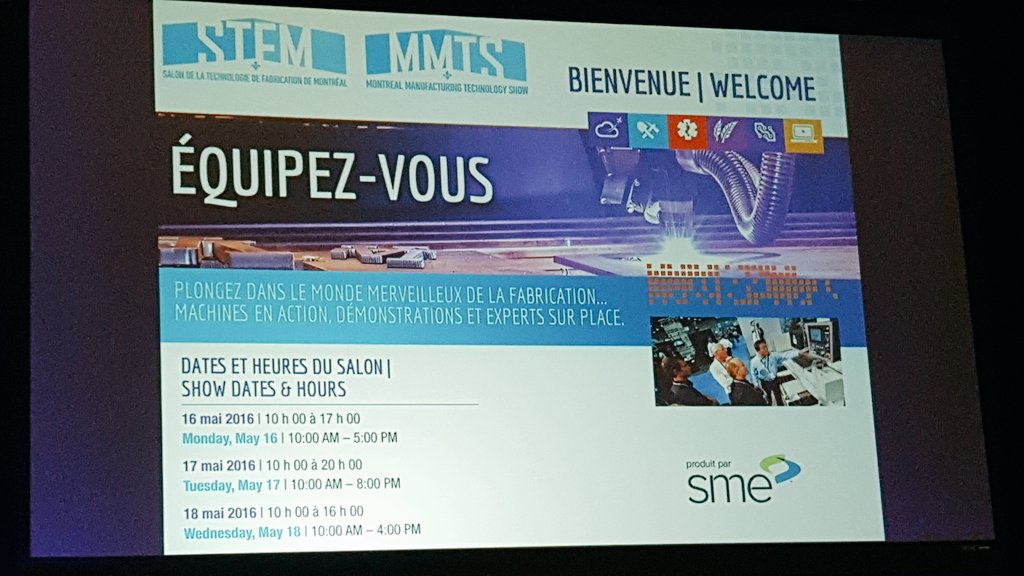 MayaAbd_'s tweet photo. Activity of the day, at Montreal Manufacturing Technology Show! #mmts16 #stfm16 https://t.co/LCJ9IKQxi8