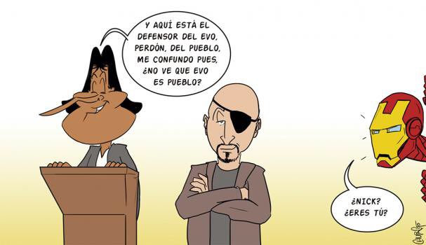 Conhumor Evo Morales Y El Nuevo Defensor Del Pueblo David Tezanos El Deber Scoopnest