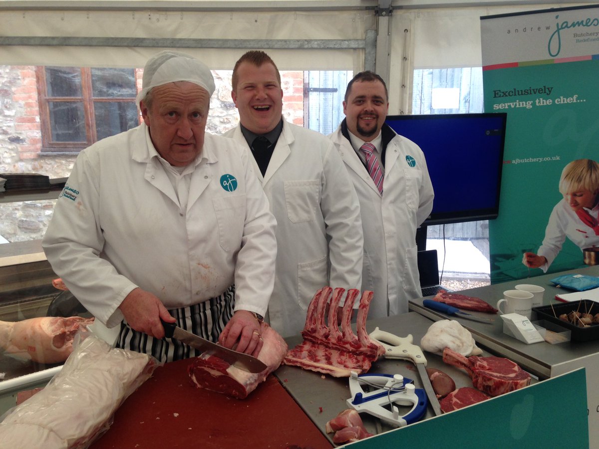 Trenchermans's tweet photo. Their faces say it all! @chefsbutcher, who did demos throughout the day at #forestfest16, #chefs #butcher for sure! https://t.co/yFw244lT7l