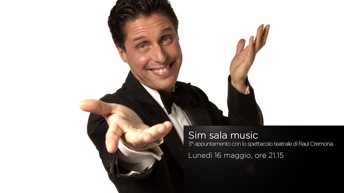 raicinque's tweet photo. La storia della comicità, declinata in musica e raccontata dal comico @RaulCre. Alle 21.15 c'è #SimSalaMusic https://t.co/Q3nHAQ5hwt