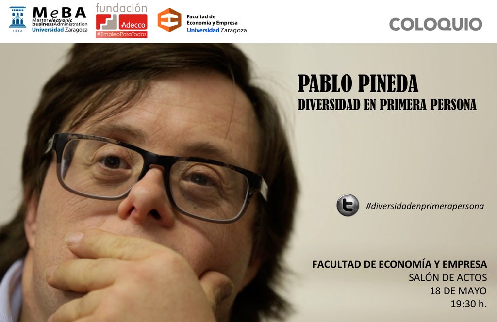 MeBAunizar's tweet photo. miércoles 18, 19:30, Fac. de economía #Zaragoza disfrutaremos en compañía de una excelente persona @PabloPinedaFerr https://t.co/ImdTxjPG5U