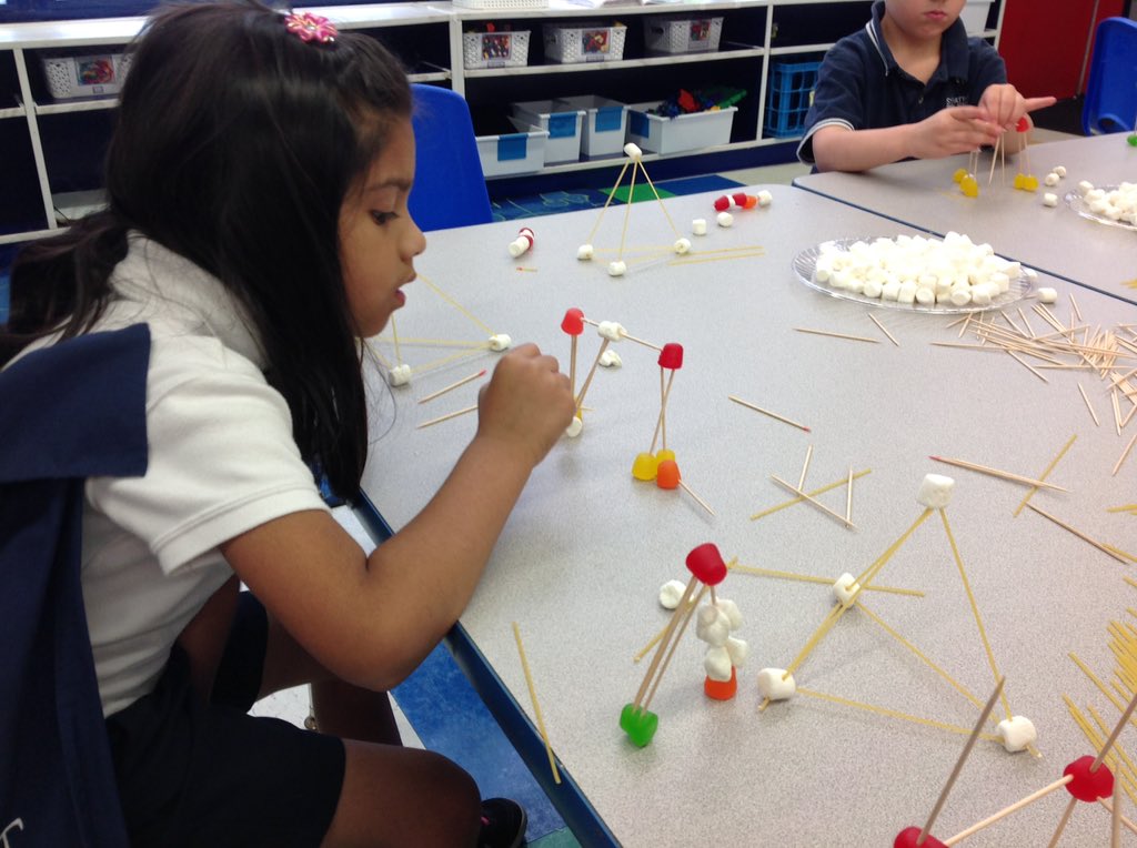 stm_PKB's tweet photo. Design challenge with @DaWriterChik @stmsaints #gumdropsandmarshmallows #designthinking #PreK https://t.co/obXvwRvuYn