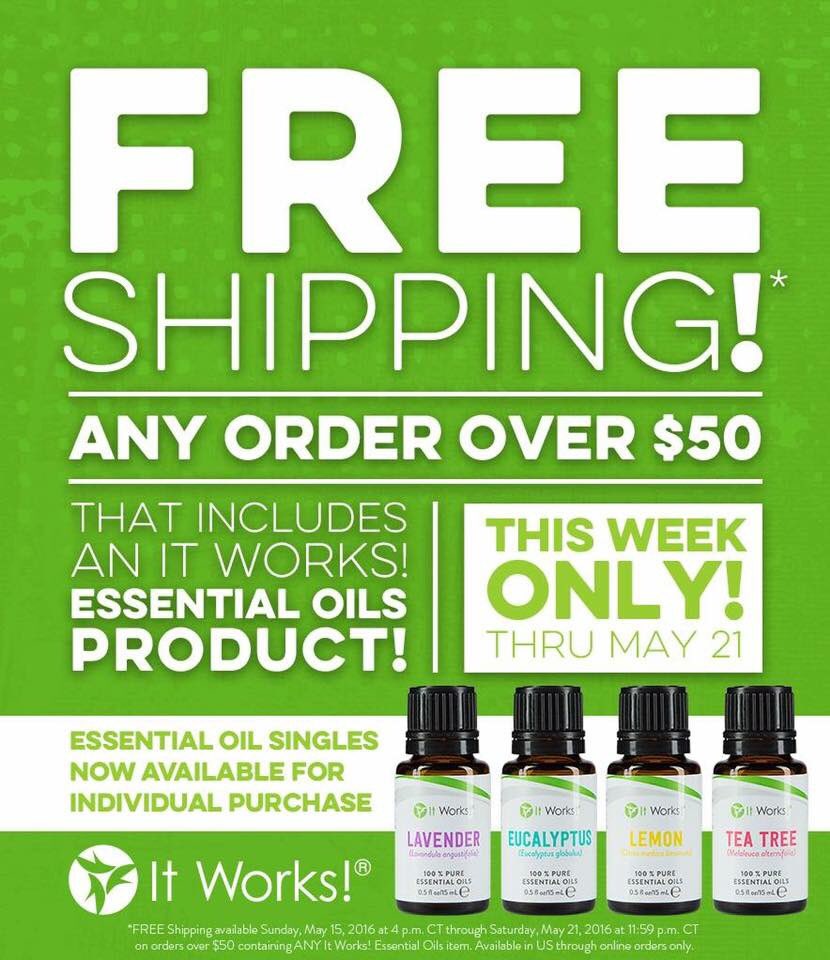 If you're looking to order - this is the week to do it!  #freeshipping #yay 
TashaSmith12•myitworks•com 👈🏻👈🏻👈🏻