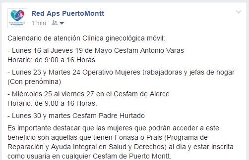 #CALENDARIO atención nueva clínica ginecológica móvil municipal del mes de Mayo #Puertomontt <a href="/InetTvDigital/">T-Vinet HD</a> RT